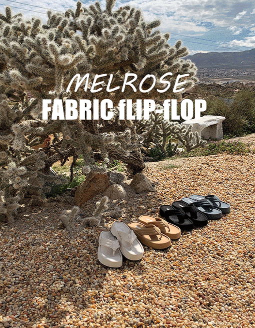 피팅세일) [made prostj] Melrose fabric flip-flop (4colors)